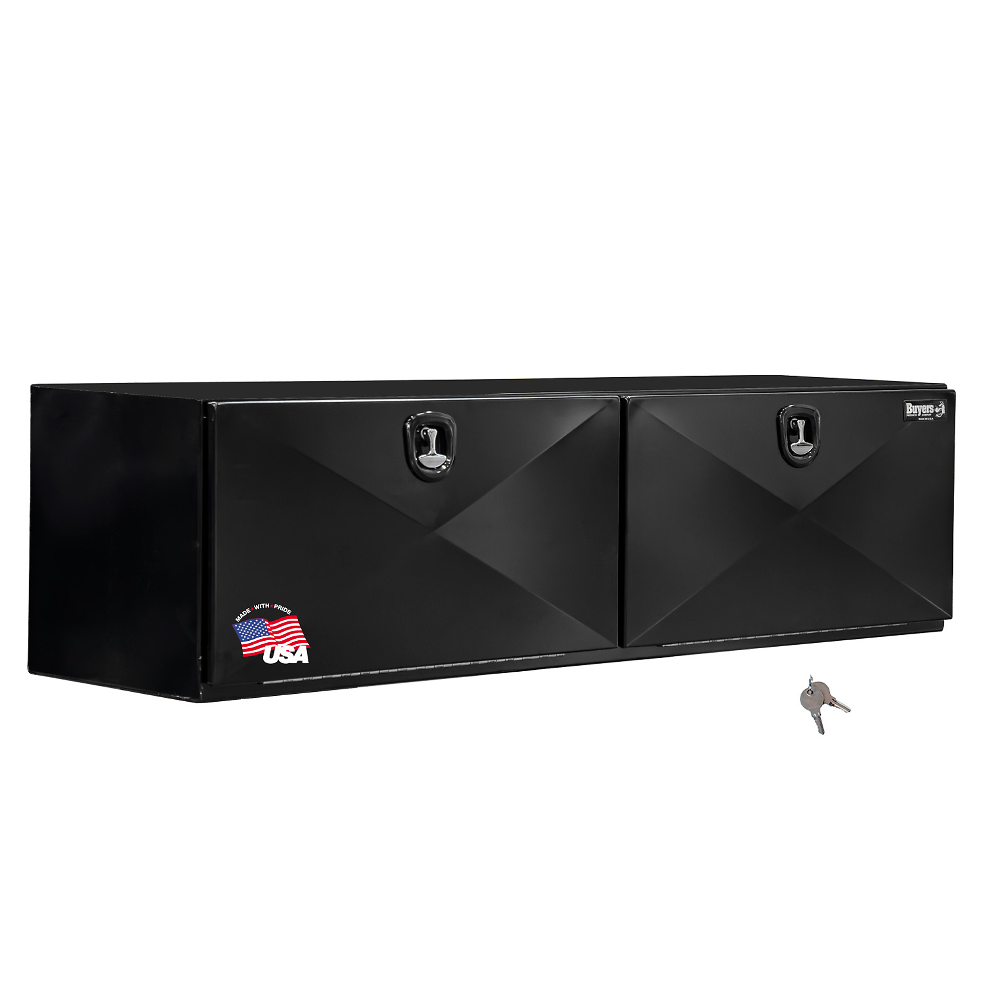Buyers Products Pro Series Gloss Black Steel Topsider Truck Tool Boxes